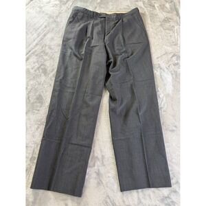 Valentino Pants Uomo Vintage Mens 36x30 Gray Classic Fit Pleated